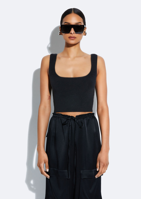 sally lapointe Merino Cropped Tank