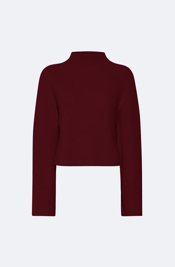 Sally Lapointe Merino Mock Neck Sweater