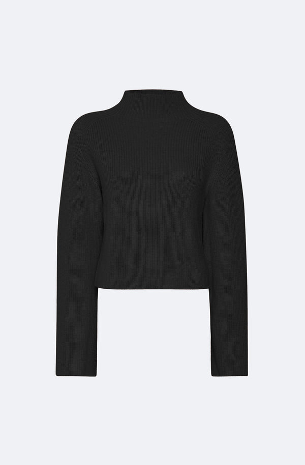 sally lapointe Merino Mock Neck Sweater