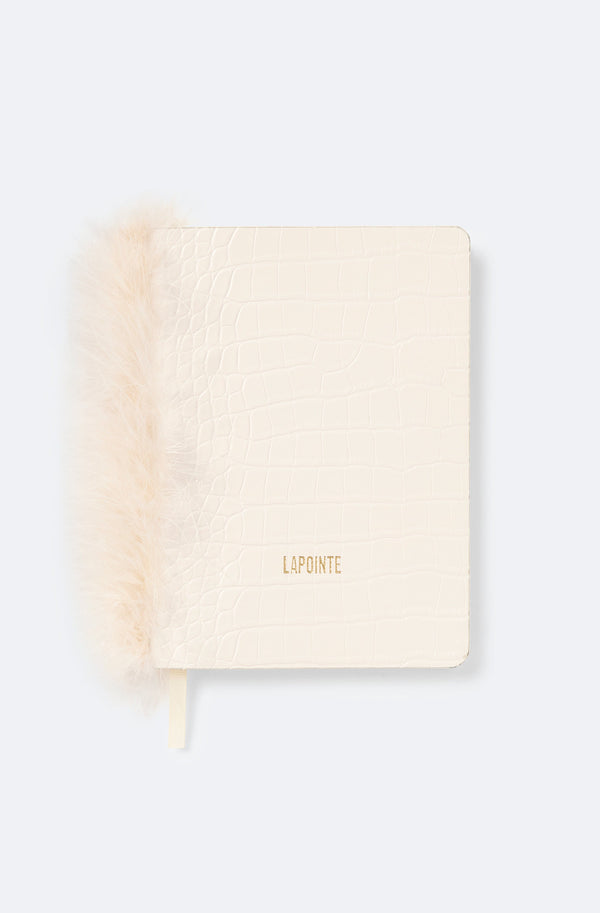 Sally Lapointe Notebook With Marabou Feathers