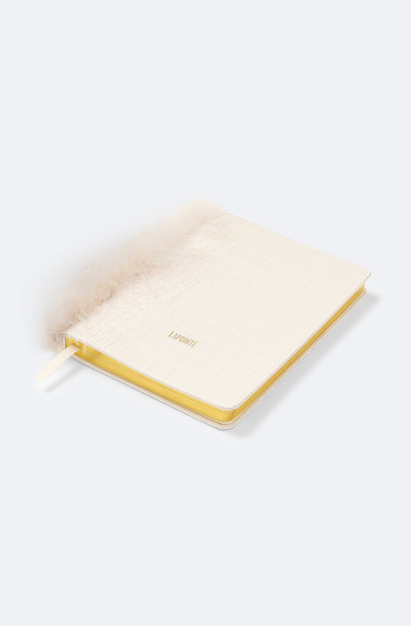 Sally Lapointe Notebook With Marabou Feathers
