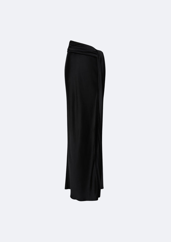 Sally Lapointe Satin Asymmetric Skirt