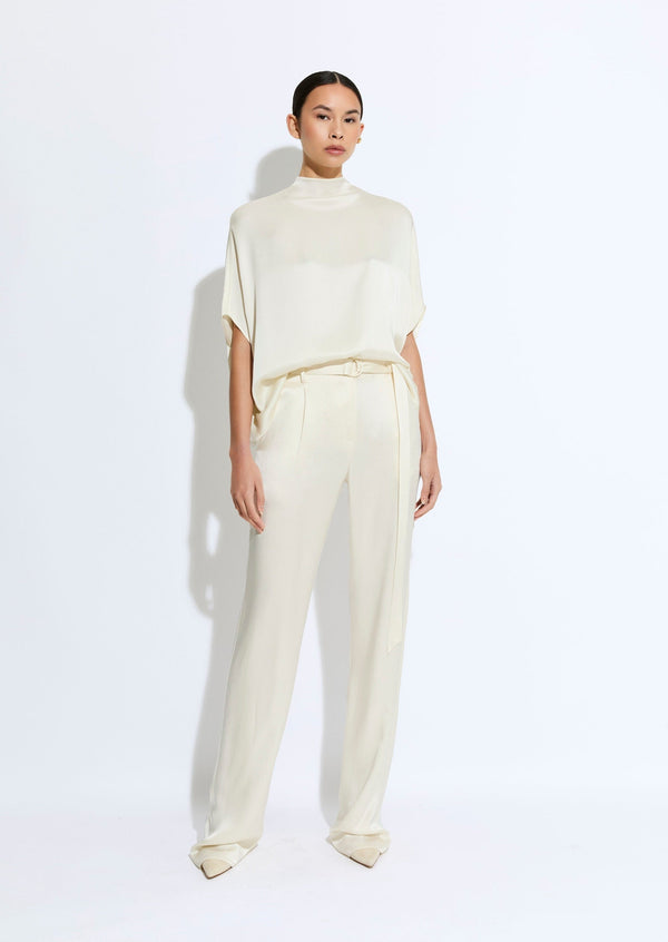 sally lapointe Satin Belted Pant