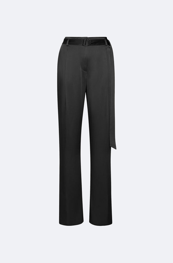 sally lapointe Satin Belted Pant