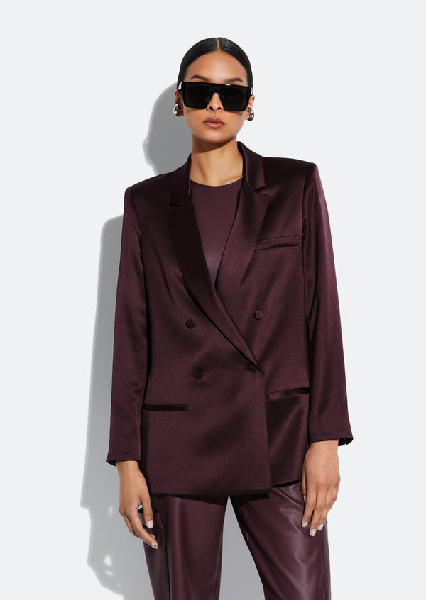 sally lapointe Satin Blazer