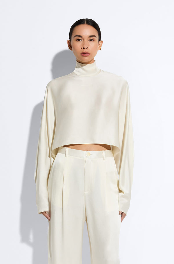 sally lapointe Satin Caftan Top