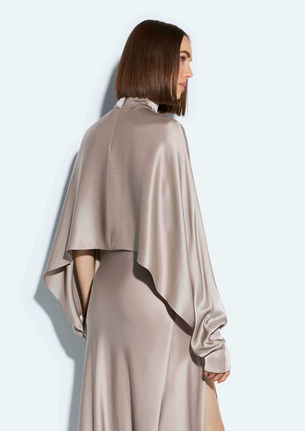 Sally Lapointe Satin Caftan Top