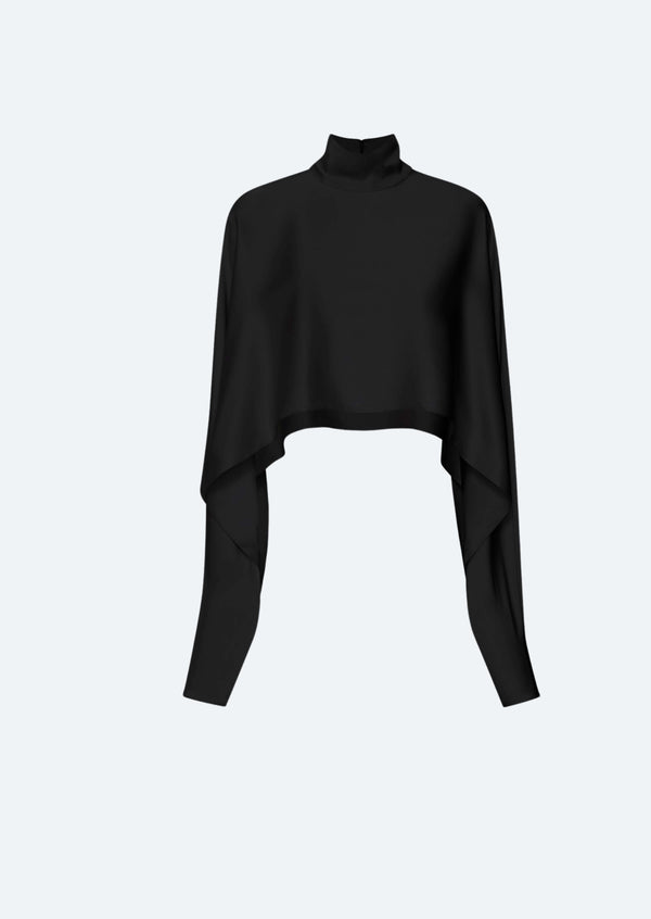 Sally Lapointe Satin Caftan Top