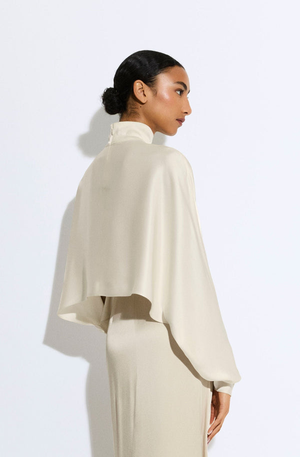 Sally Lapointe Satin Caftan Top