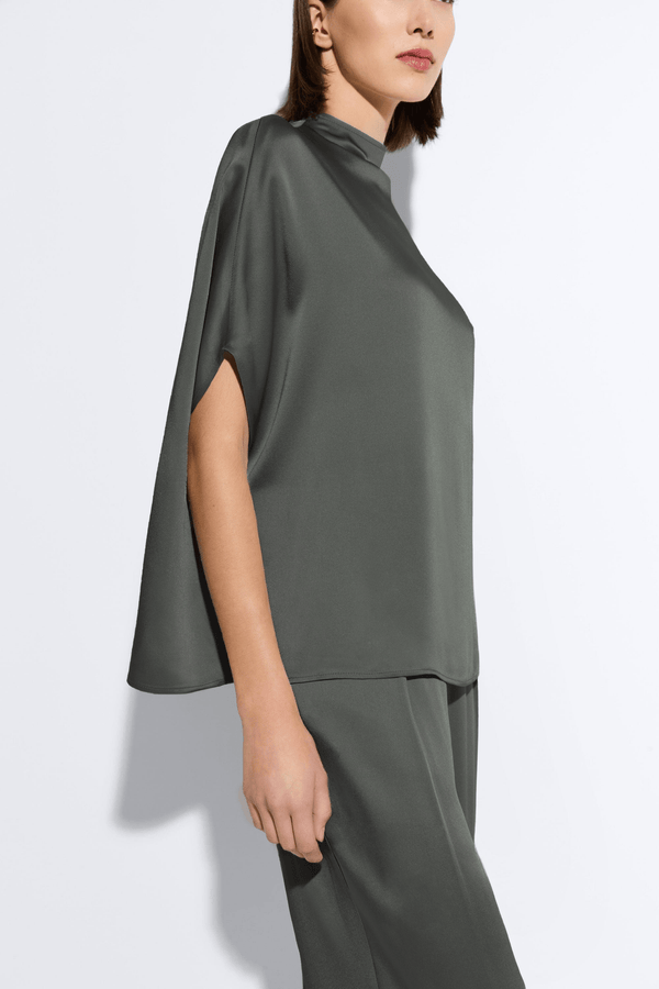 Sally Lapointe Satin Cape Tee