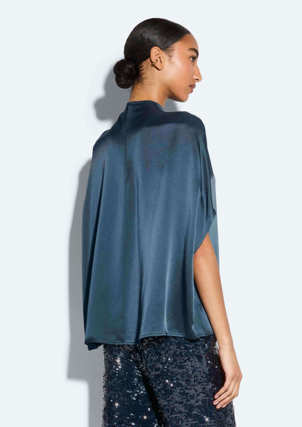 Sally Lapointe Satin Cape Tee