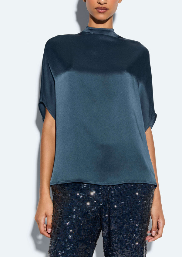 Sally Lapointe Satin Cape Tee