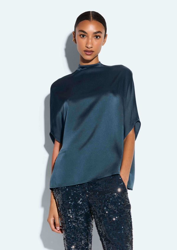 sally lapointe Satin Cape Tee