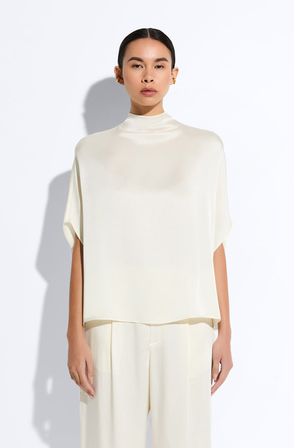 Sally Lapointe Satin Cape Tee