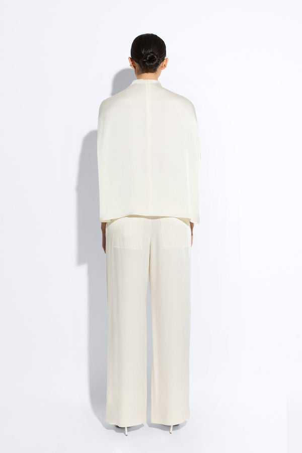 Sally Lapointe Satin Cape Tee