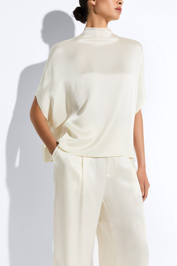Sally Lapointe Satin Cape Tee