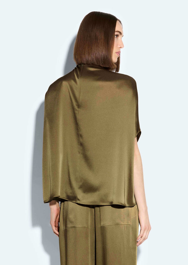 Sally Lapointe Satin Cape Tee