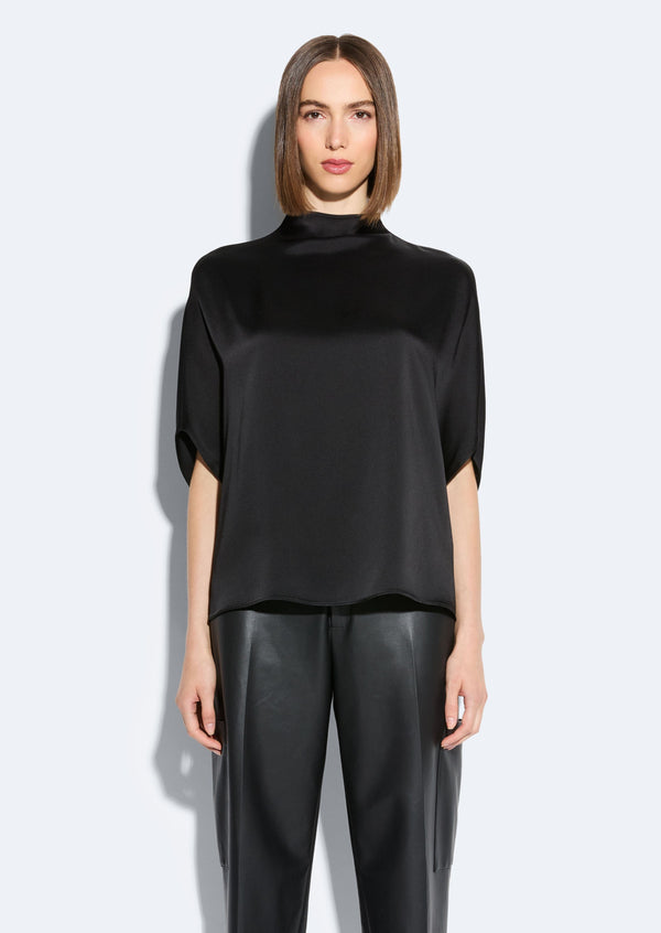 Sally Lapointe Satin Cape Tee