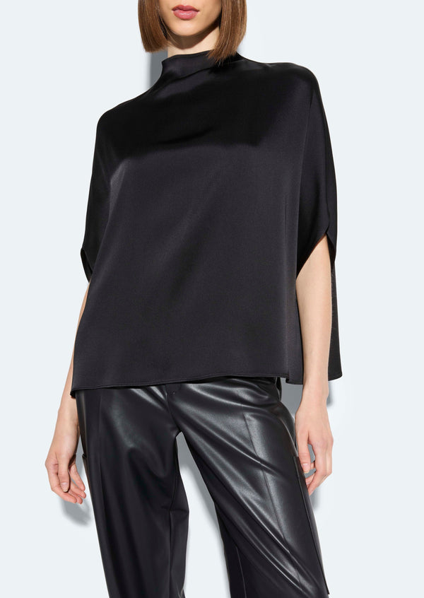 Sally Lapointe Satin Cape Tee