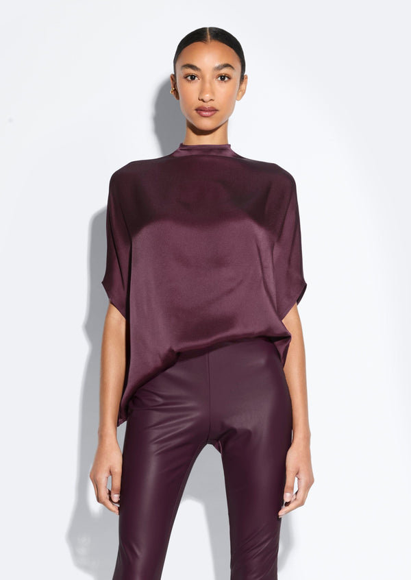 Sally Lapointe Satin Cape Tee