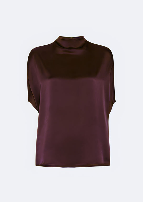 Sally Lapointe Satin Cape Tee