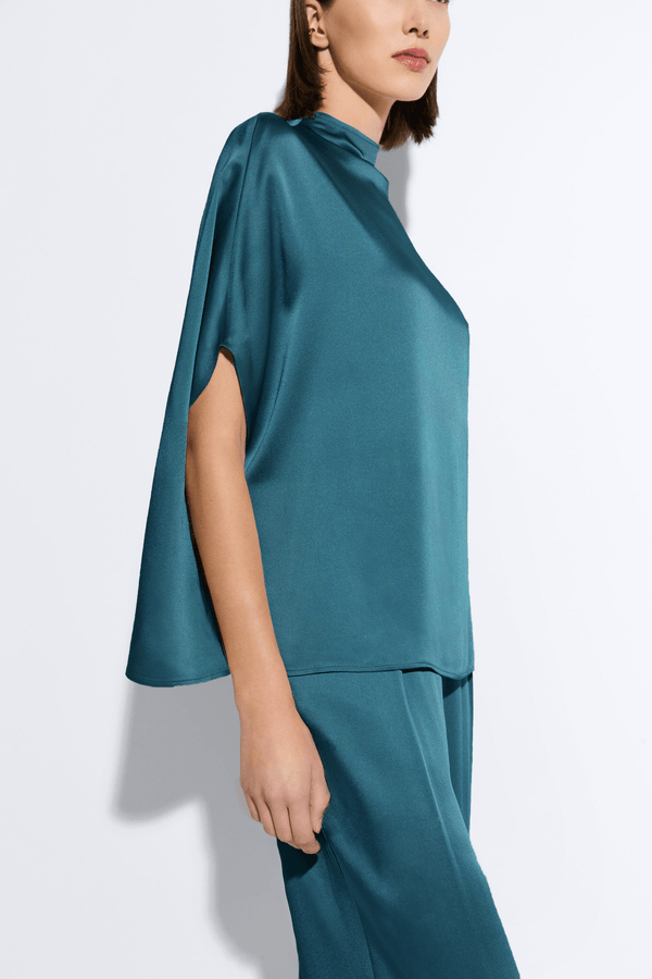 Sally Lapointe Satin Cape Tee