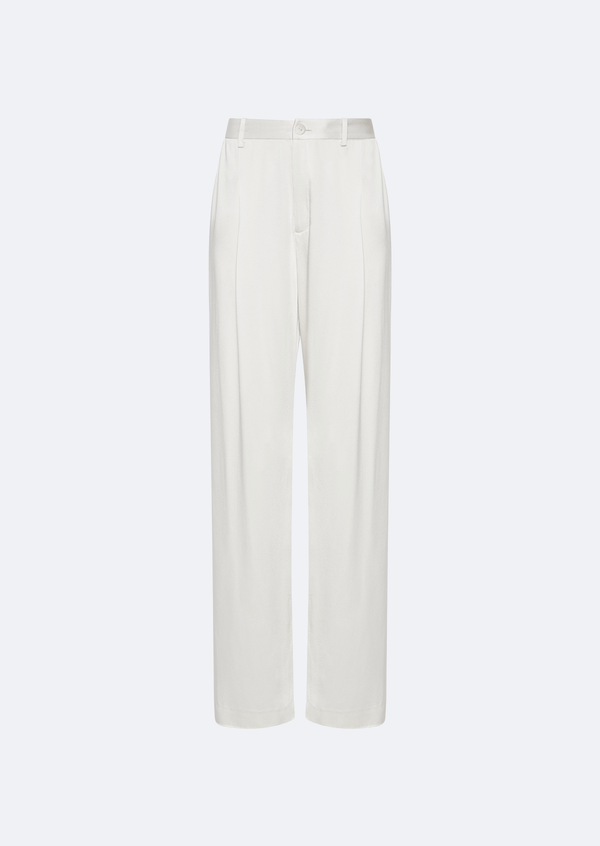Sally Lapointe Satin Relaxed Pleated Pant