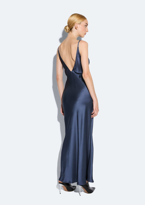 Sally Lapointe Satin Slip Dress