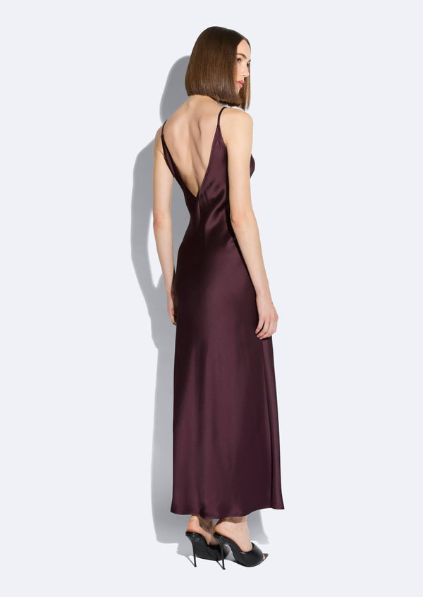 Sally Lapointe Satin Slip Dress
