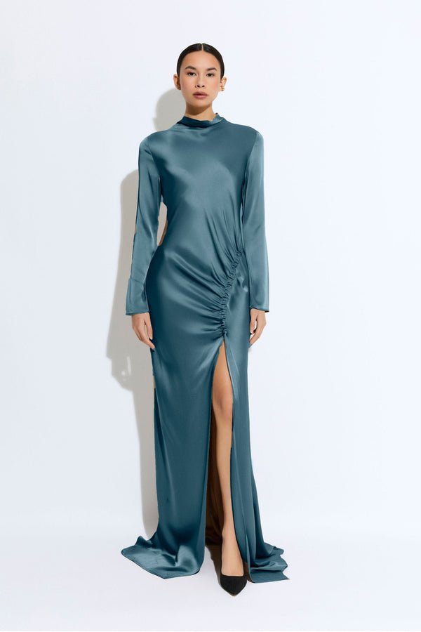 Sally Lapointe Satin Tab Gown