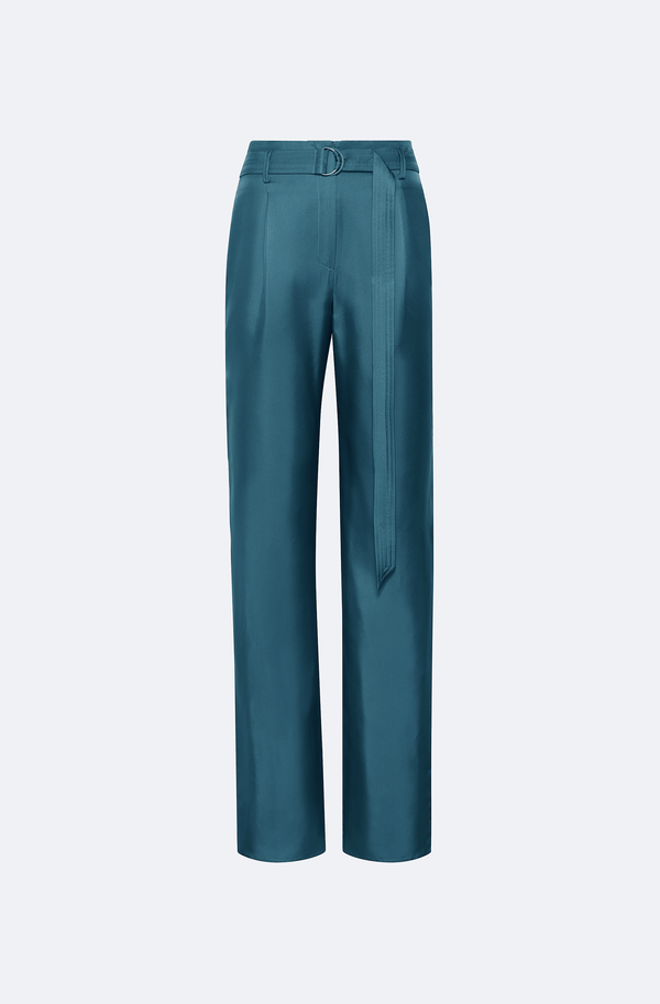 Sally Lapointe Silky Twill Belted Pant