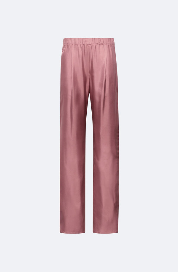 Sally Lapointe Silky Twill Elastic Waist Pant