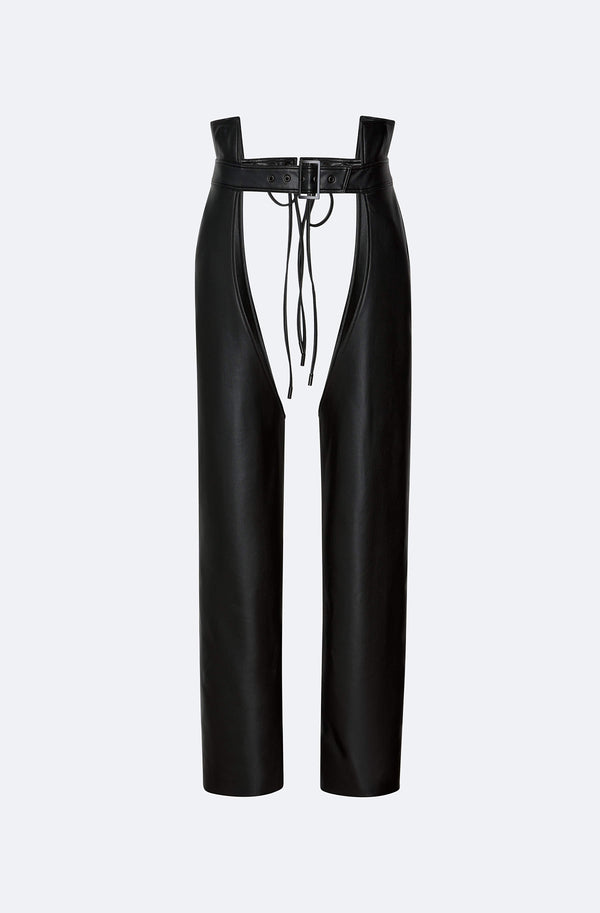 Sally Lapointe Stretch Faux Leather Chaps