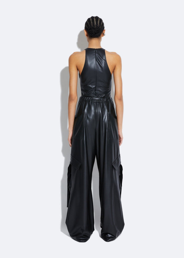 Sally Lapointe Stretch Faux Leather Utility Pant