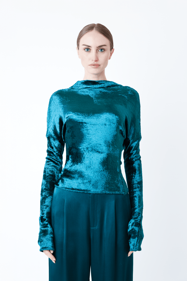 sally lapointe Velvet Dolman Top