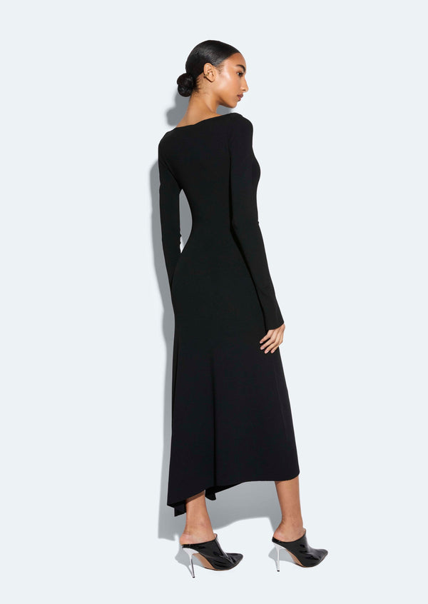 Sally Lapointe Viscose Boatneck Dress
