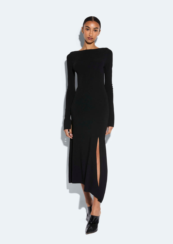 sally lapointe Viscose Boatneck Dress