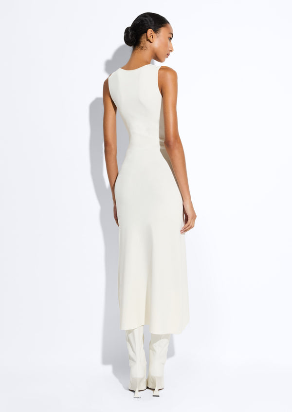 Sally Lapointe Viscose Waist Tie Dress