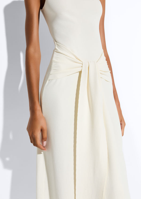 Sally Lapointe Viscose Waist Tie Dress