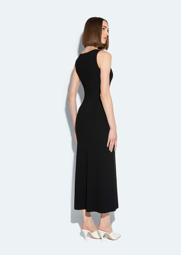 Sally Lapointe Viscose Waist Tie Dress