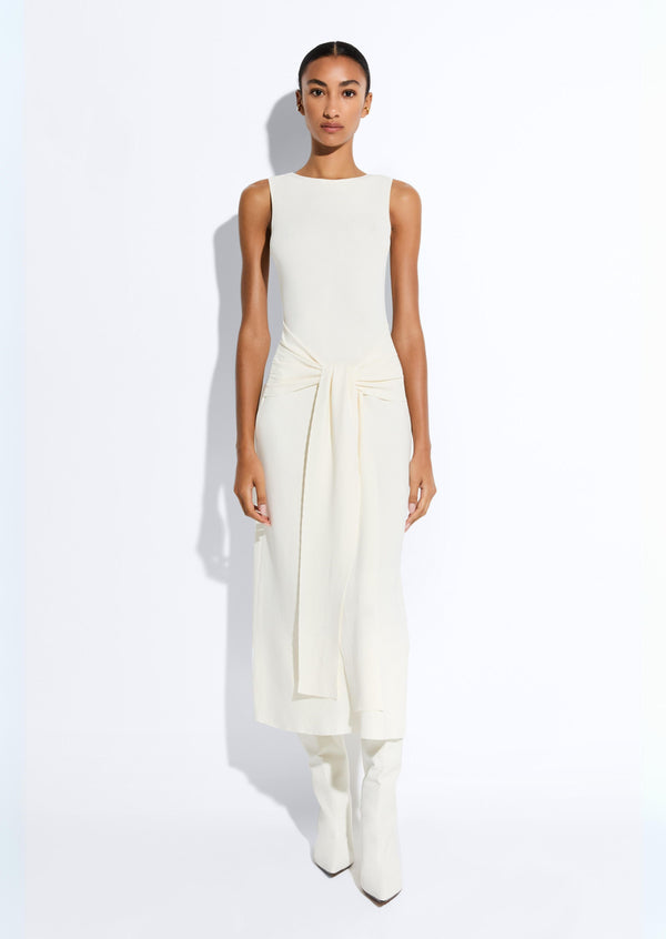 sally lapointe Viscose Waist Tie Dress