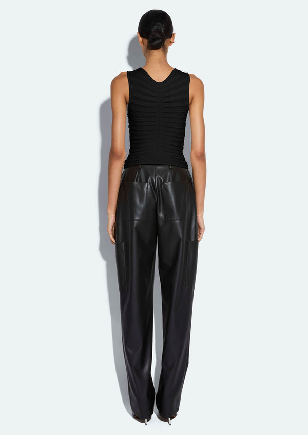 Sally Lapointe Viscose Wide Ribbed Tank Top