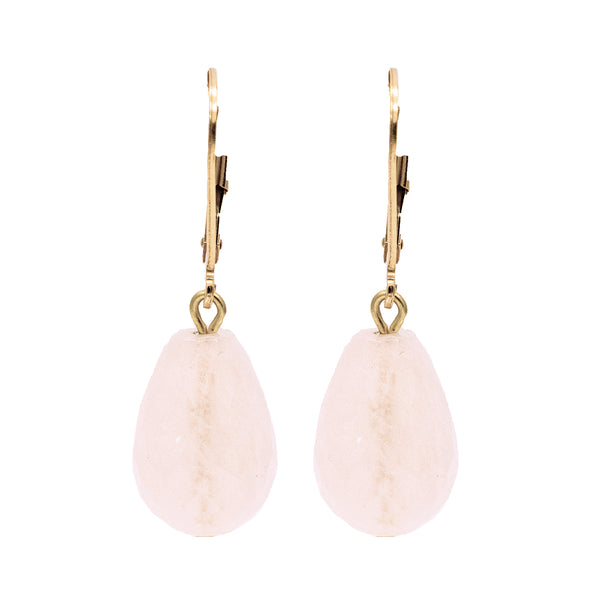 salome designs Bridal Collection Girl With A Rose Quartz Earrings