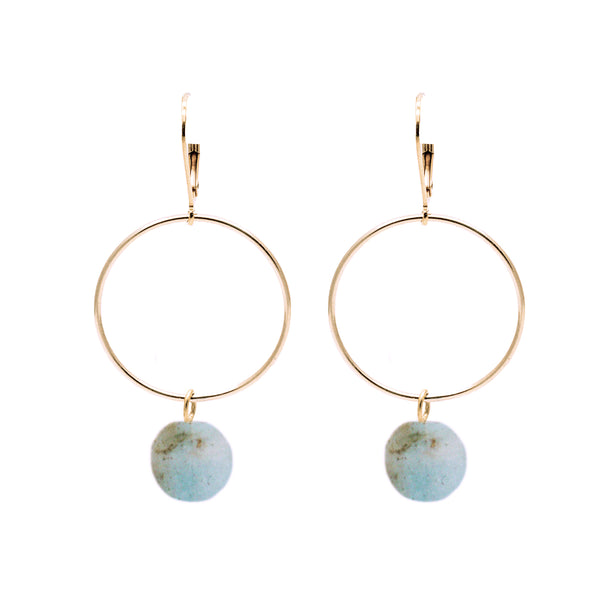 salome designs Bridal Collection Lorna Aquamarine Earrings