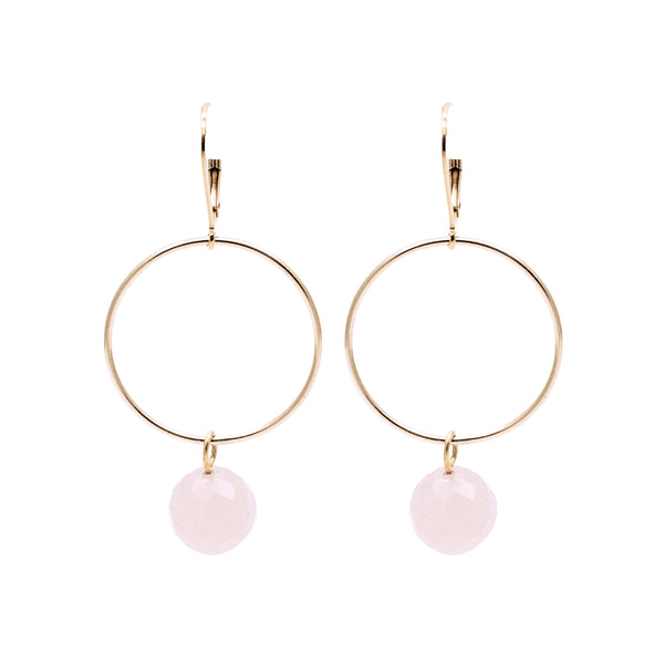 salome designs Bridal Collection Lorna Rose Quartz Earrings