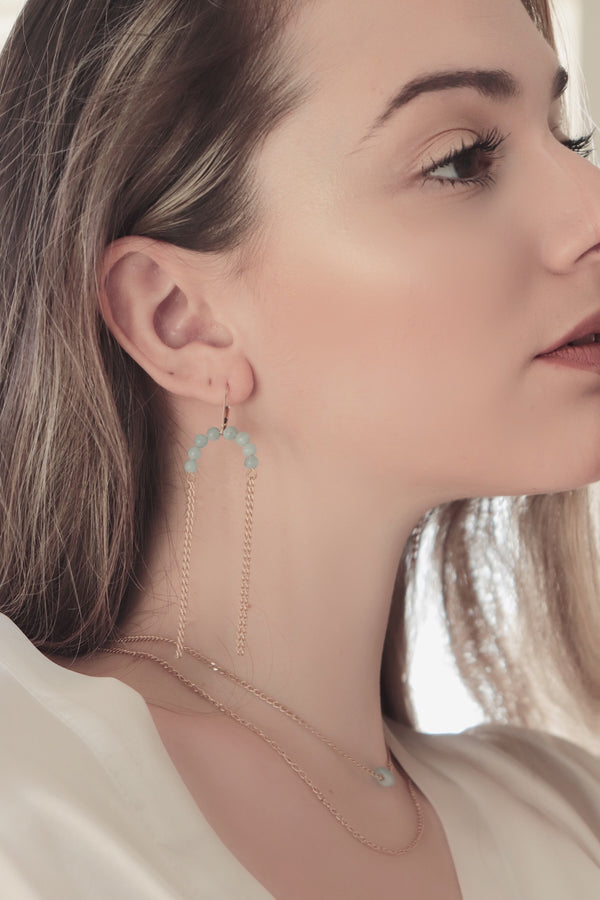 Salome Designs Bridal Collection Nola Aquamarine Earrings