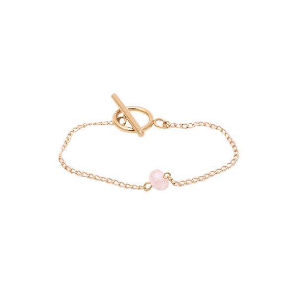 salome designs Bridal Collection Rose Quartz Bracelet