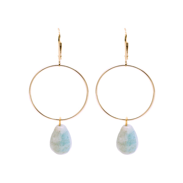 salome designs Bridal Collection Signature Aquamarine Earrings