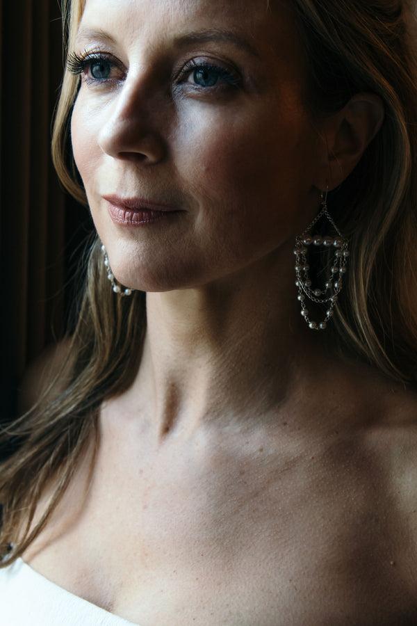 Salome Designs Bridal Collection Tilly Pearl Earrings