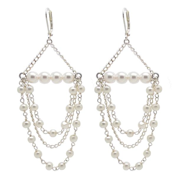 salome designs Bridal Collection Tilly Pearl Earrings